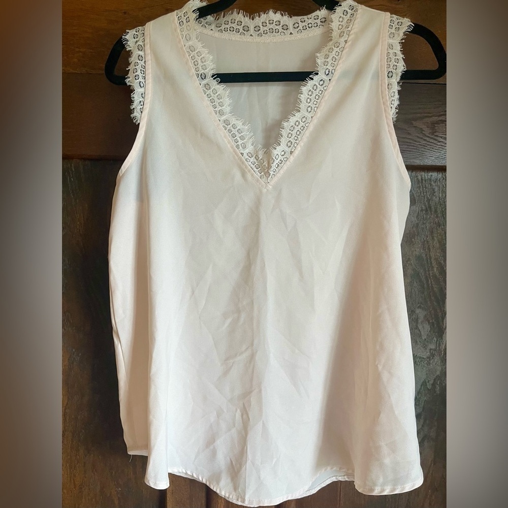 Light Pink Lace Camisole